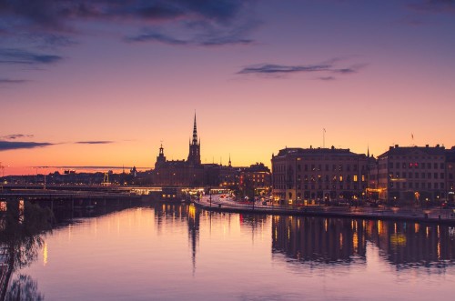 Bild på Stockholm sunset view