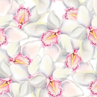 Bild på Seamless pattern with watercolor flowers