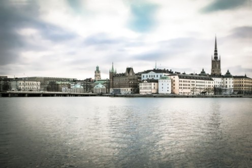 Afbeeldingen van View of Riddarholmen from Stockholm City Hall Sweden