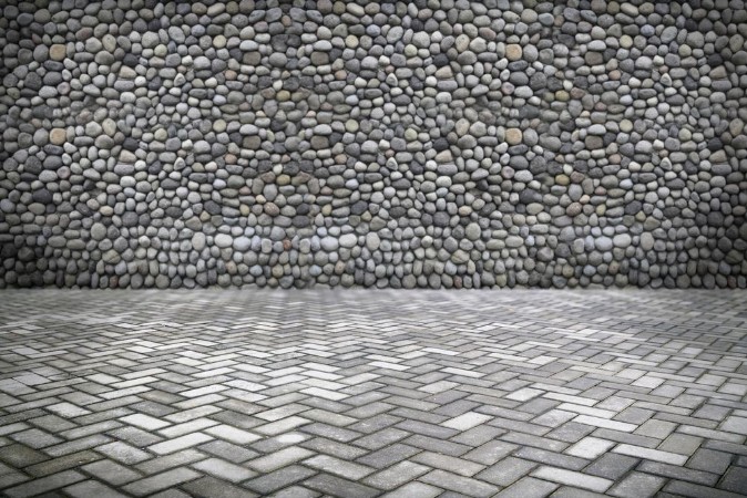 Picture of Stone background with stone pattern floor