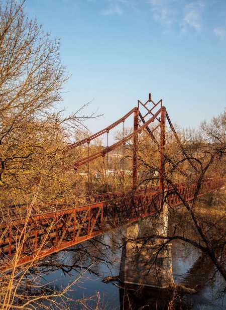 Image de Handing bridg over the river Neris