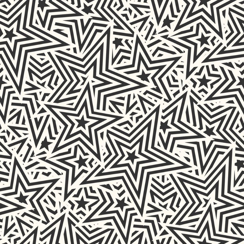 Afbeeldingen van Pattern with stars Seamless geometric vector background