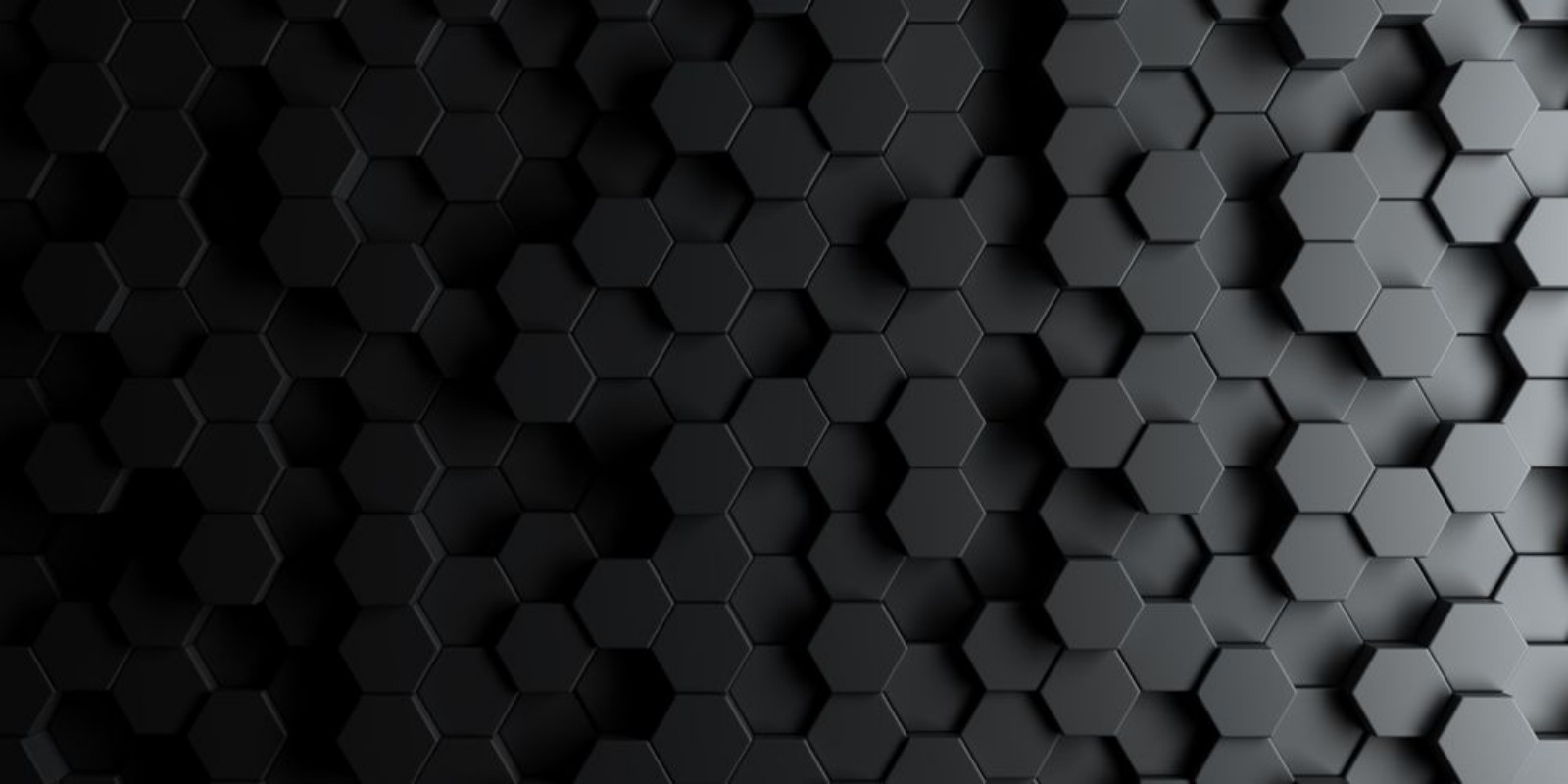 Bild på Dark hexagon wallpaper or background