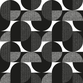 Picture of Black and white geometric modern seamless pattern
