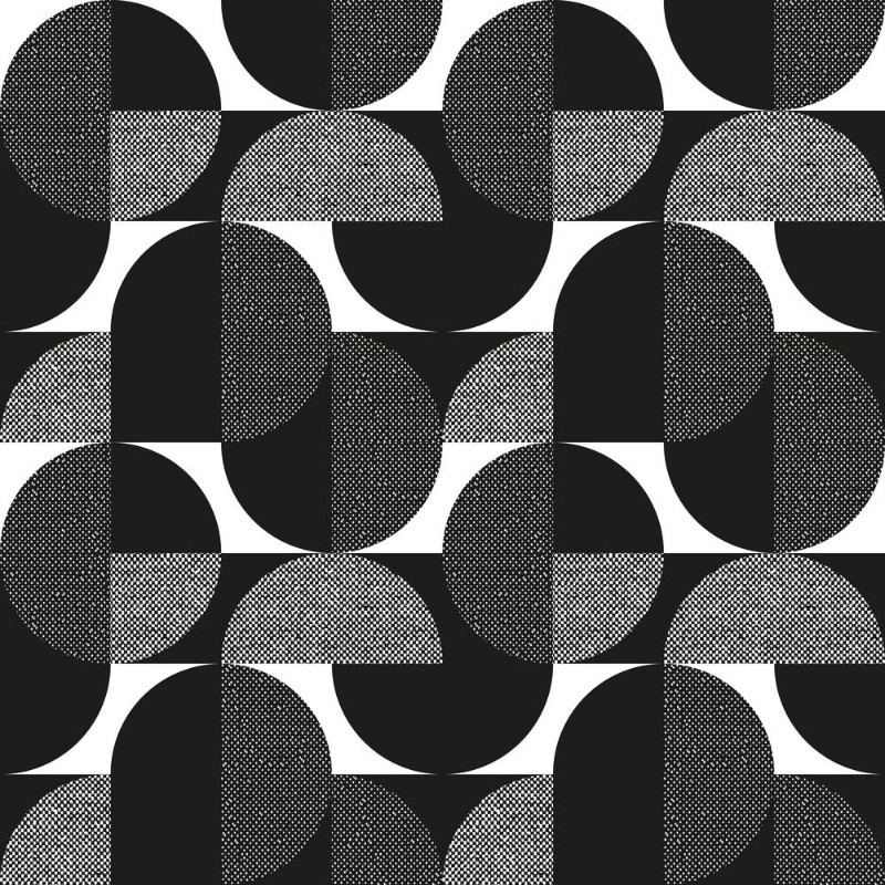 Image de Black and white geometric modern seamless pattern