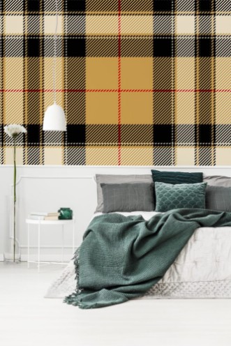 Picture of Seamless tartan or plaid texture with threads