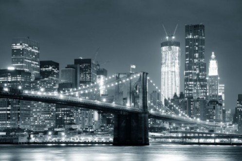 New York City Brooklyn Bridge photowallpaper Scandiwall