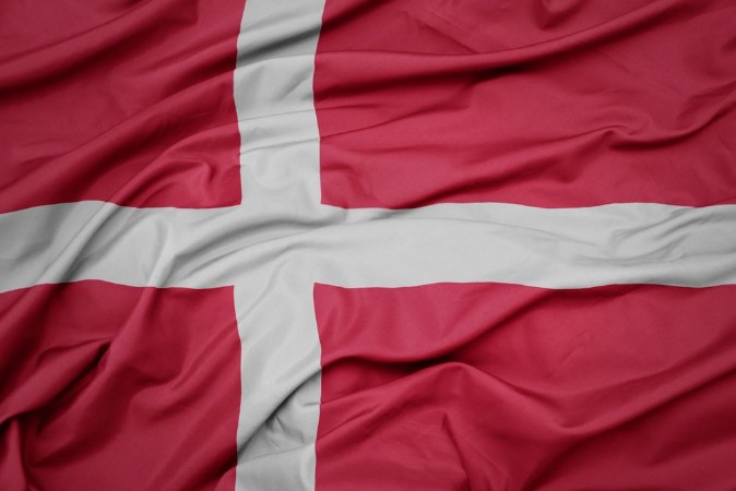 Picture of Waving colorful national flag of denmark
