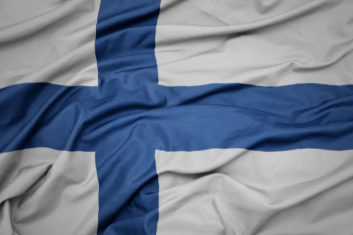 Image de Waving colorful national flag of finland