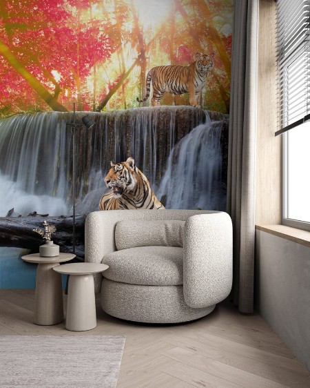 Image de Tiger in the waterwall