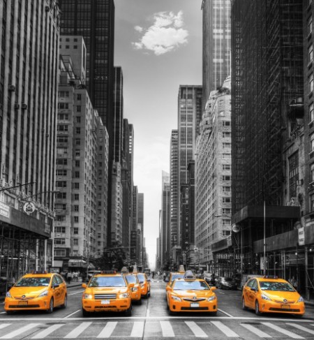 Image de Avenue avec des taxis New York