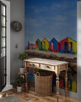 Afbeeldingen van Colourful Beach Houses in South Africa