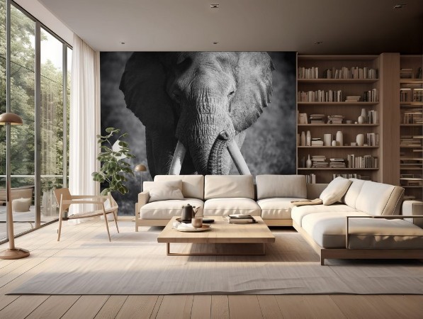 Picture of Elephant Bull Artistic processing