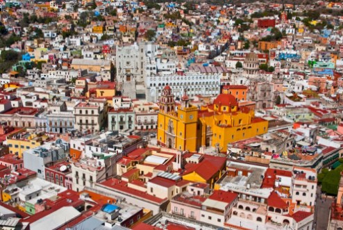 Afbeeldingen van Colonial architecture at its best Guanajuato Mexico