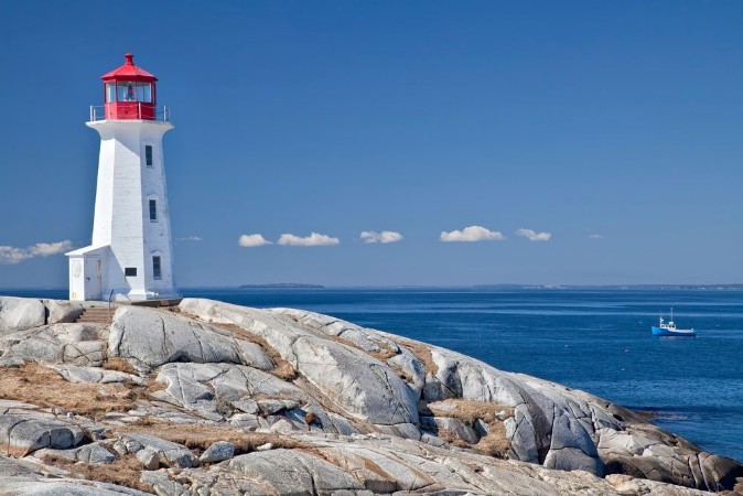 Bild von Peggys Cove lighthouse Nova Scotia Canada