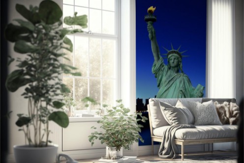 Afbeeldingen van Statue of Liberty and New York City USA