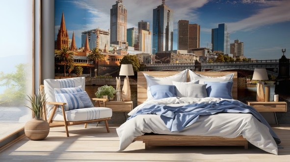 Afbeeldingen van Melbourne skyline from Southbank