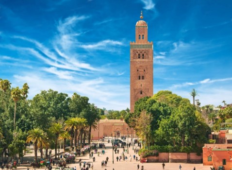 Picture of Main square of Marrakesh in old Medina Morocco