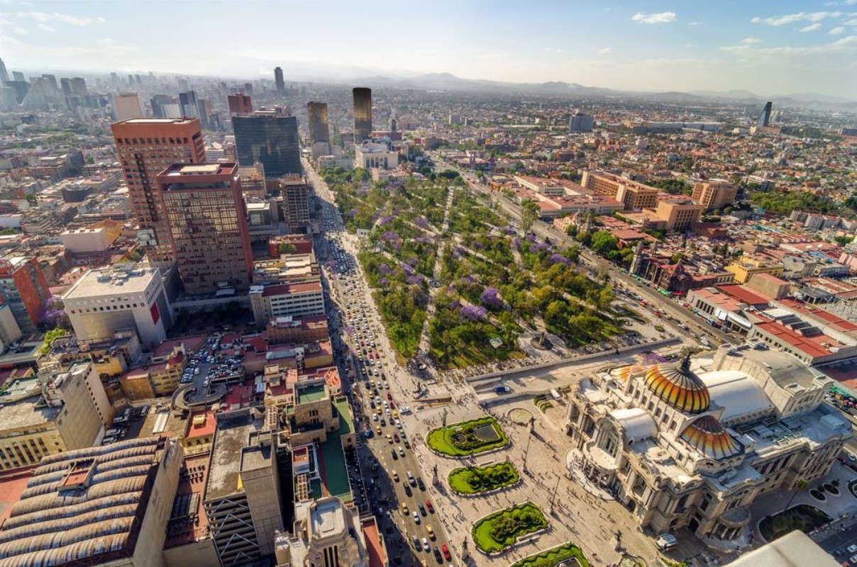 Afbeeldingen van Mexico City Aerial View