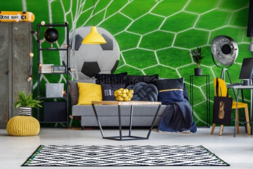 Picture of Soccer ball in goal