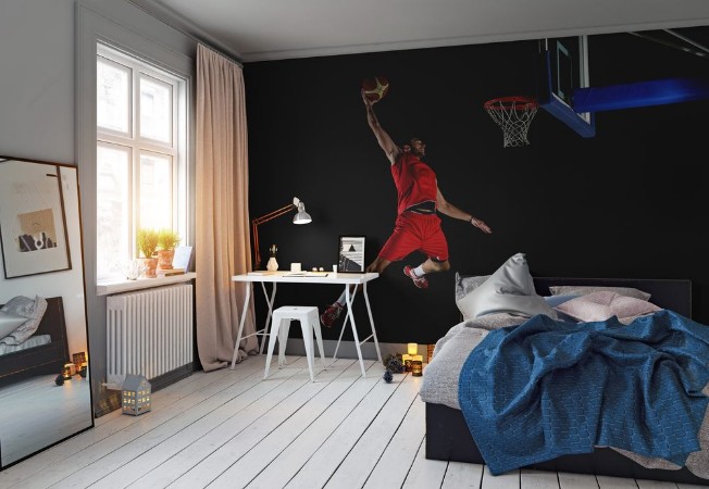 Afbeeldingen van Basketball player in action