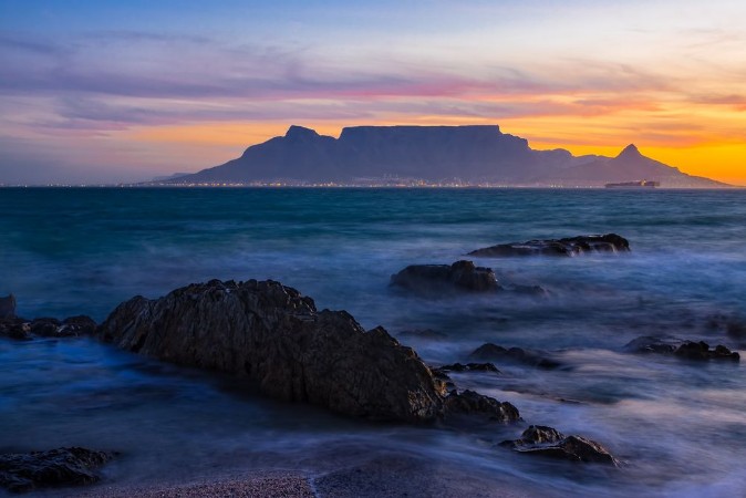 Afbeeldingen van Table Mountain sunset