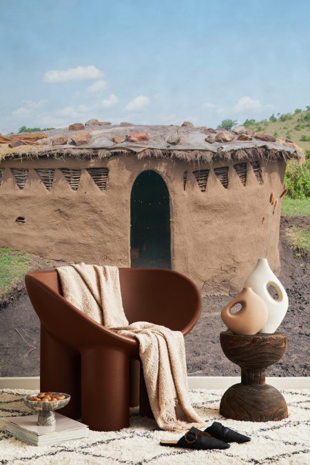 Image de Mud hut in the masai village in kenya