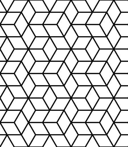 Picture of Seamless geometric pattern with cubes