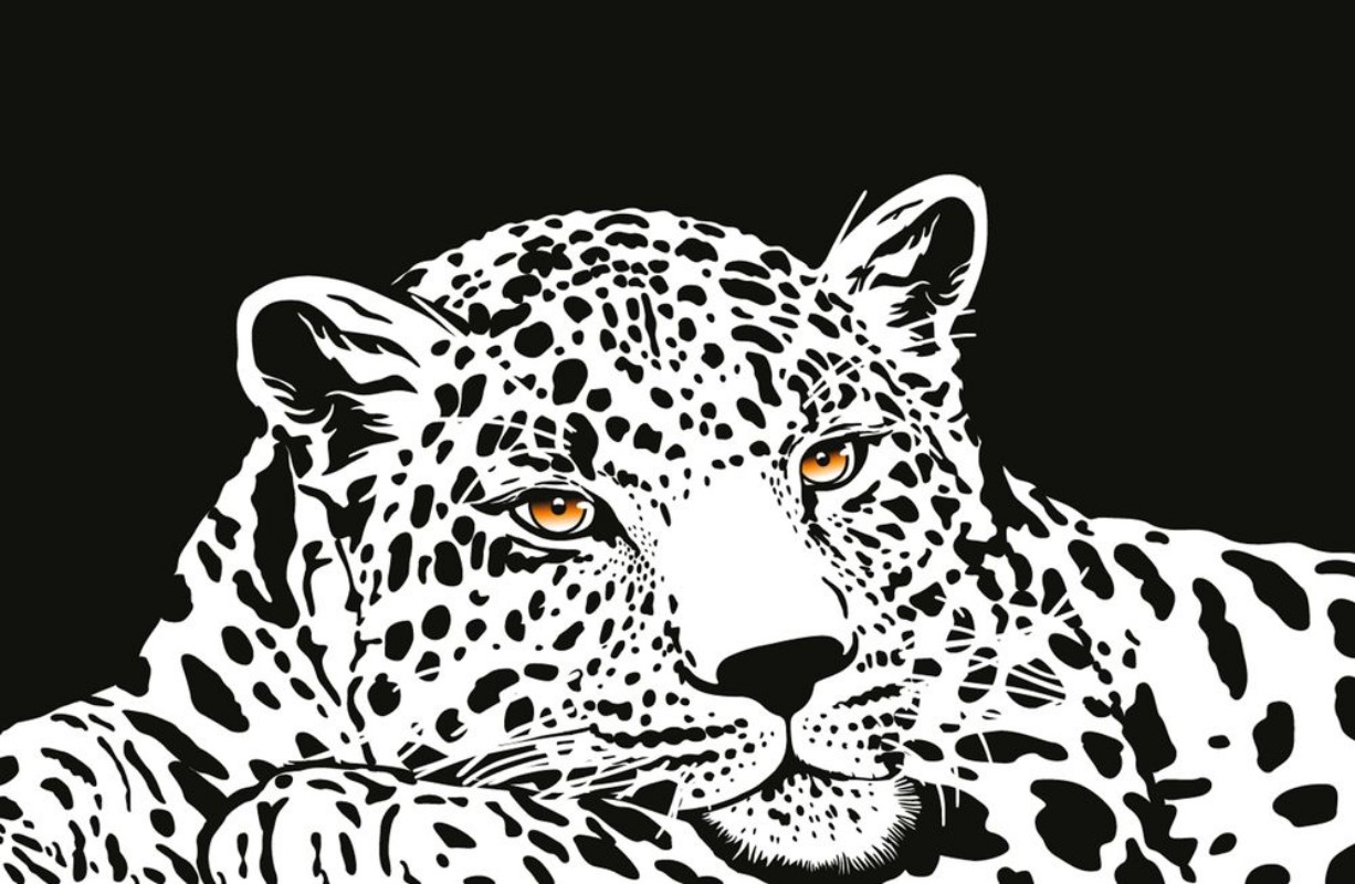 Picture of Leopard with gold eyes
