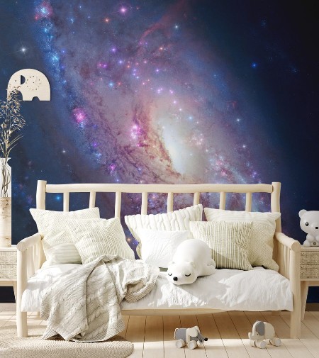 Afbeeldingen van Spiral galaxy in deep space Elements of image furnished by NASA