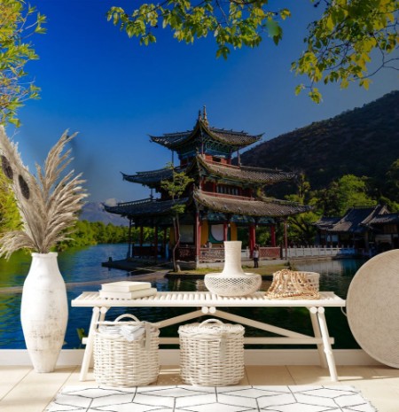 Picture of Lijiang old town scene-Black Dragon Pool Park