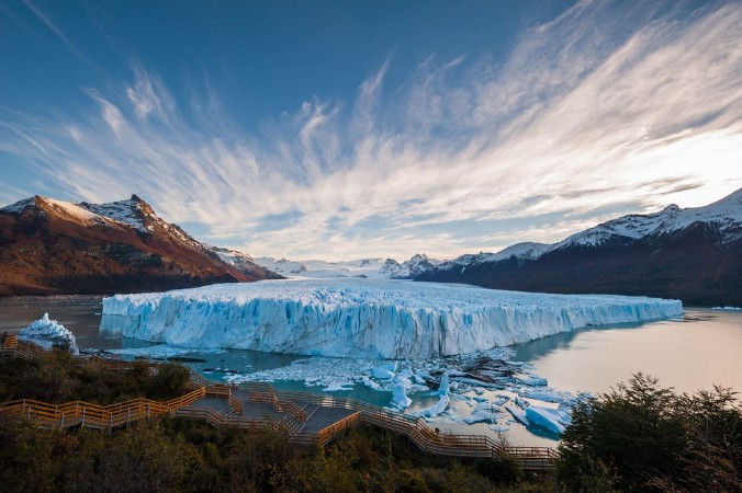 Picture of Perito Moreno Glacier in the autumn afternoon Argentina
