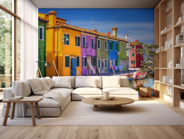 Bild på Architecture of Burano island Venice Italy