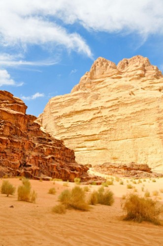 Afbeeldingen van Wadi Rum desert Jordan