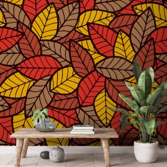 Picture of Leafs Seamless Pattern Autumn