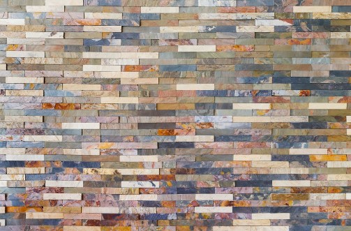 Afbeeldingen van Colorful stone wall tiles