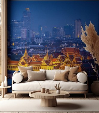 Afbeeldingen van Grand palace at twilight in Bangkok Thailand