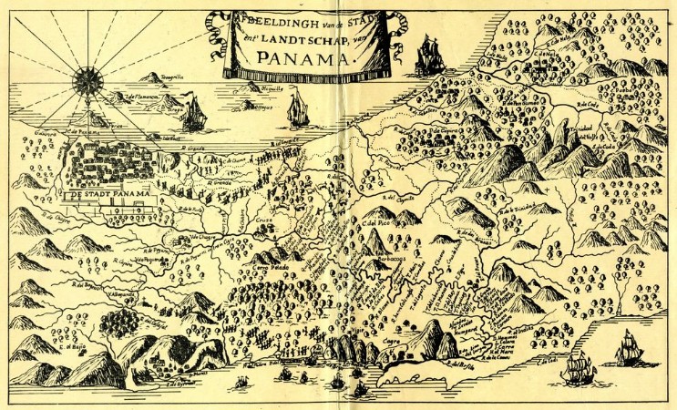 Image de Map of Panama City Panama Viejo ca 1650
