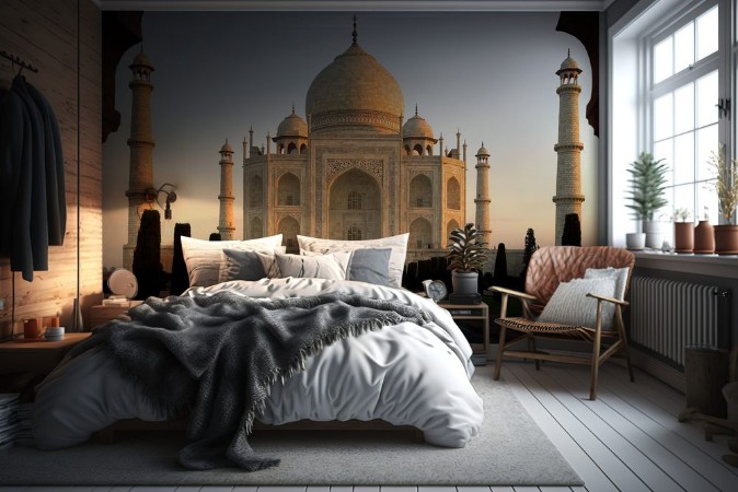 Picture of Taj Mahal bei Sonnenaufgang Indien