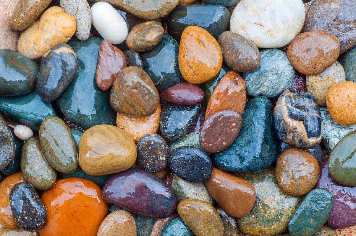 Picture of Colorful of River Rock