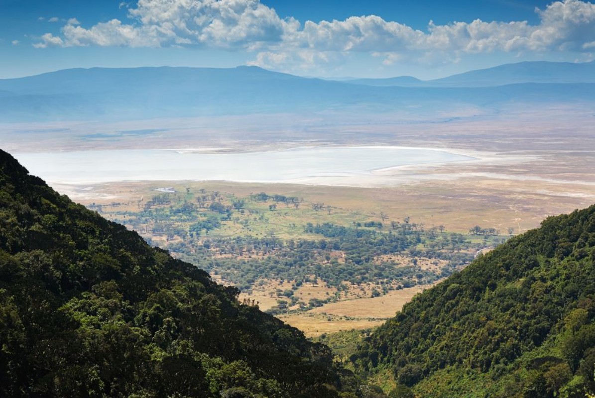 Afbeeldingen van View of the Ngorongoro crater