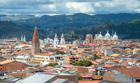 Afbeeldingen van View of the city of Cuenca Ecuador