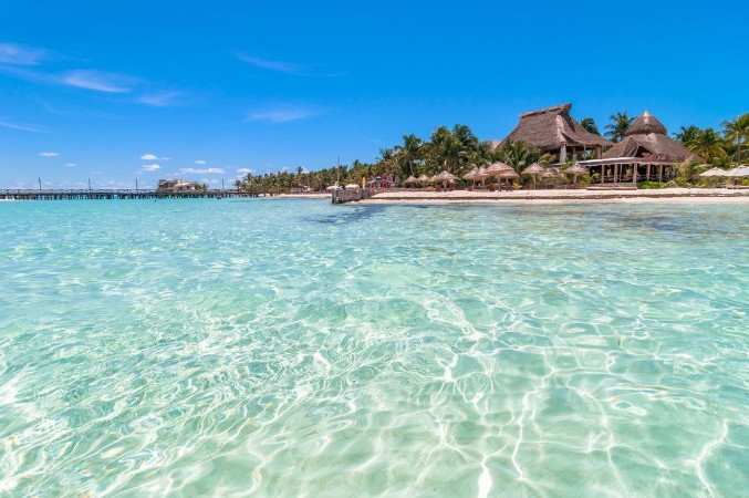 Picture of Tropical sea and beach in Isla Mujeres Mexico