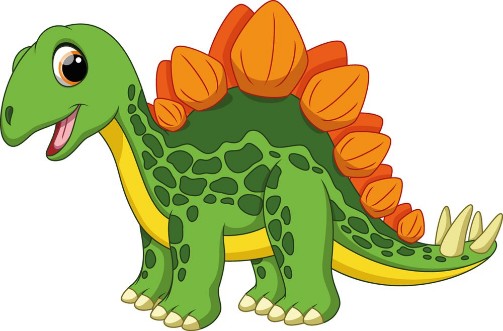 Picture of Cute stegosaurus cartoon