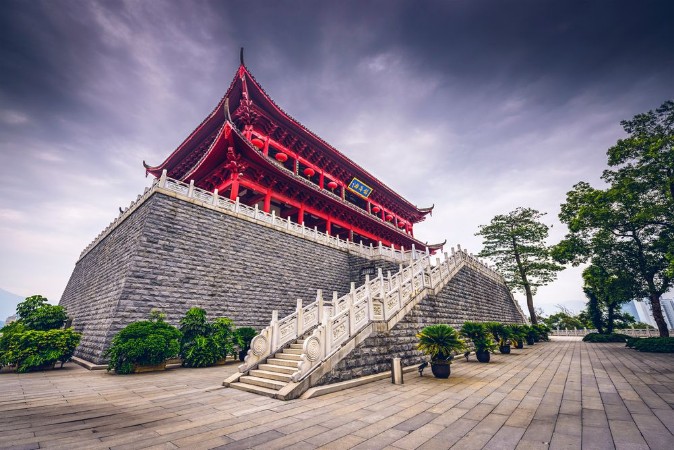 Afbeeldingen van Zhenhai Tower of Fuzhou China