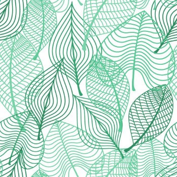 Bild på Foliage green leaves seamless pattern