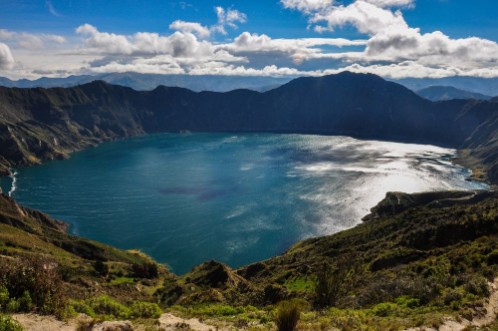 Afbeeldingen van Quilotoa Crater Lake Ecuador