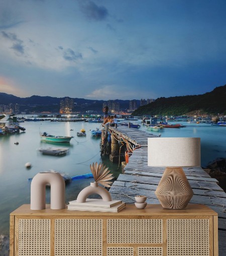 Image de Boat pier at sunset