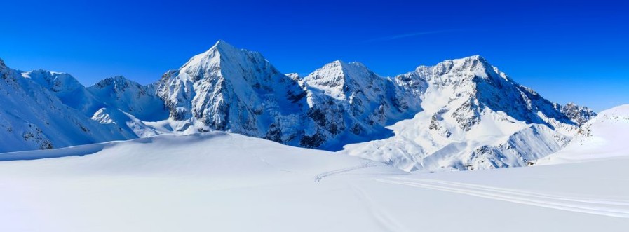 Afbeeldingen van Winter mountains panorama - Italian Alps