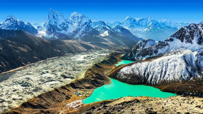 Bild på Beautiful view from Gokyo Ri Everest region Nepal